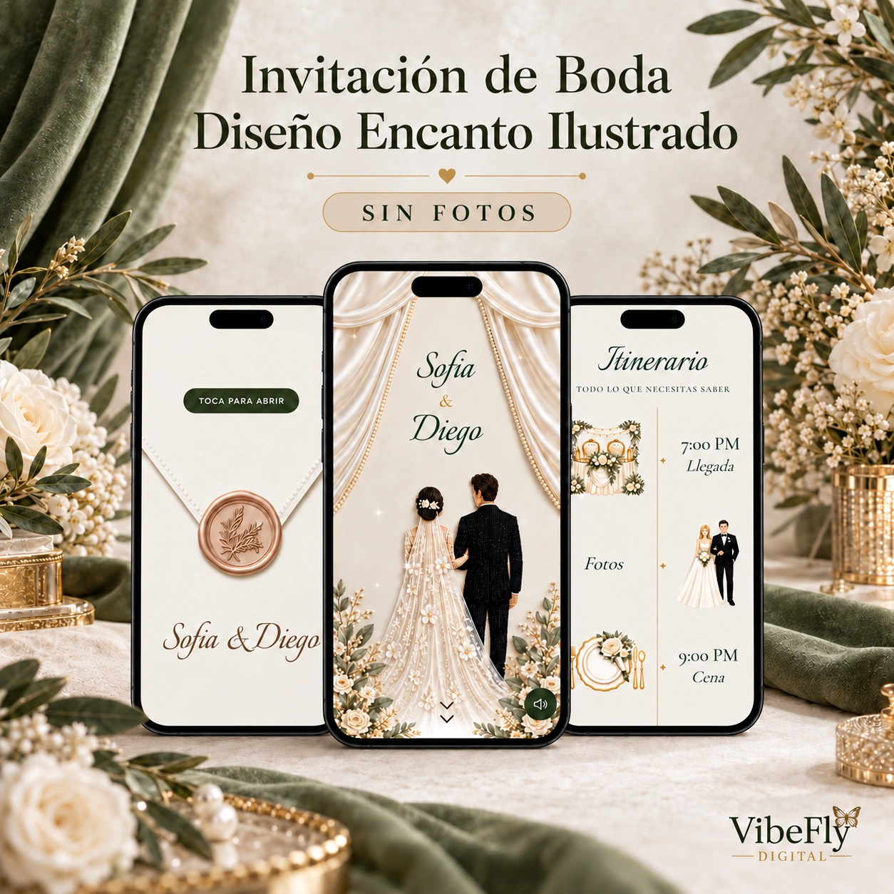 Diseño Encanto Ilustrado (Sin fotos)