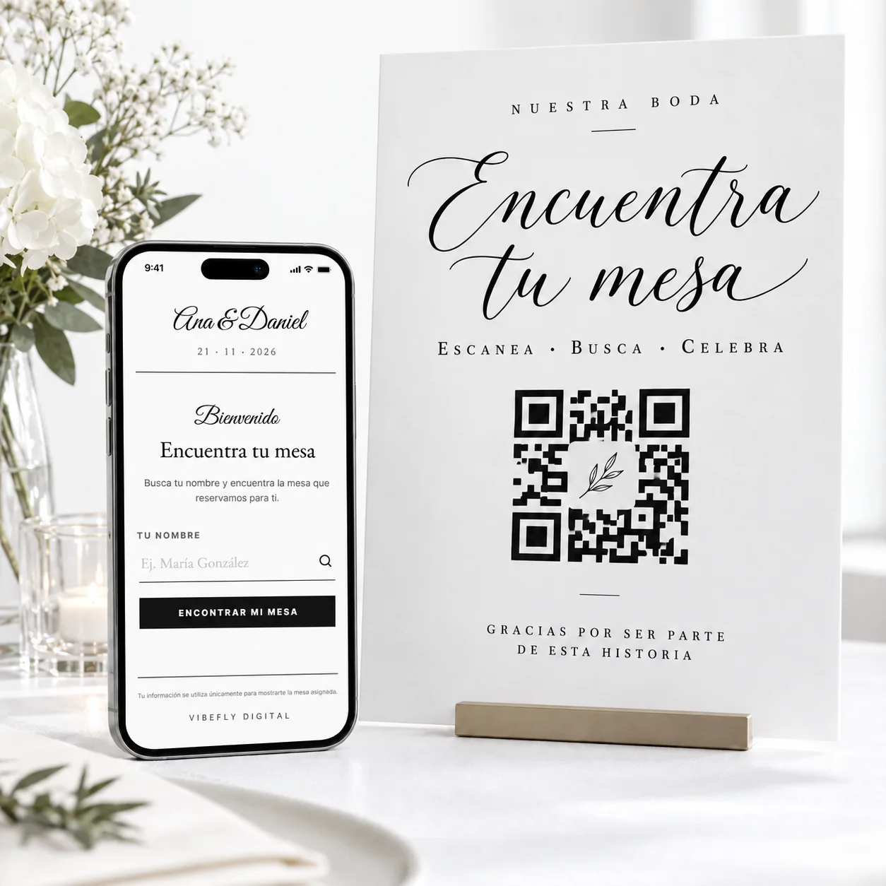 Encuentra tu mesa o asiento