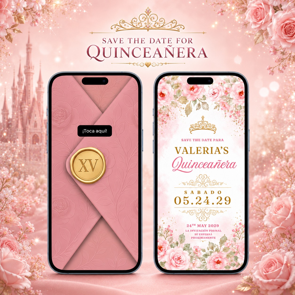 Save the Date Quinceañera